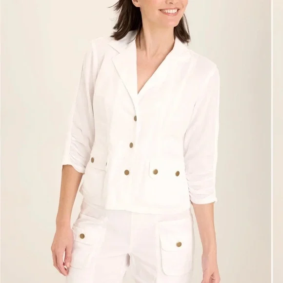 White Women's Jacket - Picture 1 of 7